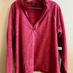Pink Quarter-Zip Pullover
